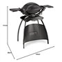 Weber Q1400 Barbecue électrique Gris foncé 2200 W