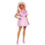 Barbie - Poupée Barbie Fashionistas Robe Sans Bretelle Rose avec accessoires - Barbie - HYT94