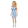 Barbie - Poupée Barbie Fashionistas Robe Dos Nu Bleu Layette avec noeud - Barbie - HYT93