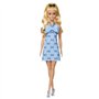 Barbie - Poupée Barbie Fashionistas Robe Dos Nu Bleu Layette avec noeud - Barbie - HYT93
