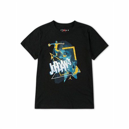 T shirt à manches courtes Enfant Jordan Jdb Jordan 3Peat Ss Noir