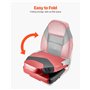 VEVOR Siège de bateau à dossier haut, chaise de bateau de pêche pliable avec coussin en éponge épais et cuir PVC imperméable, ch