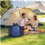 VEVOR Sac à Dos Isotherme pour 2 Personnes, Sac à Dos de Pique-nique avec Compartiment Isotherme, Porte-bouteille Amovible, Couv
