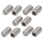 sourcing map M4x8mm 304 acier inoxydable vis à ressort prise hexagonal Vis sans tête à bille 10pcs