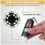 200 X Microscope Endoscope numérique USB 2 Mpx 8 LED Zoom/XP/Vista/7/8 & Mac