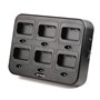 Retevis RT24/RT28/RT21 Talkie Walkie Chargeur à Six Emplacements Charger 6 Radios ou 6 Batteries Pratique et Efficace (1 Pcs)