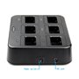 Retevis RT24/RT28/RT21 Talkie Walkie Chargeur à Six Emplacements Charger 6 Radios ou 6 Batteries Pratique et Efficace (1 Pcs)