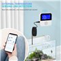 Capteur de température WiFi avec échantillon externe étanche, moniteur d'humidité intelligent Tuya avec écran LCD rétroéclairé, 