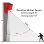 Zeerkeer Lot de 2 Alarmes Stroboscopiques Solaires à LED IP65 - Étanche - Détecteur de Mouvement - Sirène Puissante de 110 DB -
