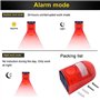 Zeerkeer Lot de 2 Alarmes Stroboscopiques Solaires à LED IP65 - Étanche - Détecteur de Mouvement - Sirène Puissante de 110 DB -