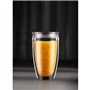 Set 2 gobelets BODUM - Pavina To Go - Double paroi plastique - Couvercle hermétique - 40 cl - Transparent