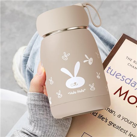 Bouteille isotherme en acier inoxydable pour enfants avec affichage de la température : Nizirioo 320 ml Bouteille d'eau sous vid