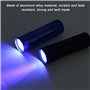 MEGYAD Lot de 8 lampes de poche UV : lampe de poche à lumière noire avec 9 LED, mini lampe UV à lumière noire pour les faux bill