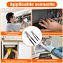 Nizirioo Lot de 2 pinces multiprises professionnelles en acier Cr-V, serrage rapide réglable avec joint coulissant rainuré, pinc