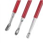 3 Pcs en Cuir Artisanat Outil DIY Sculpture Stylus Outil Modélisation Épissage Gaufrage Cuillère Outil De Sculpture Kit Dotting 