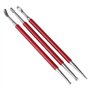 3 Pcs en Cuir Artisanat Outil DIY Sculpture Stylus Outil Modélisation Épissage Gaufrage Cuillère Outil De Sculpture Kit Dotting 