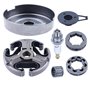 Adefol Embrayage et Jante de pignon Tambour d'embrayage Kit pour Husqvarna 362 365 371 372 XP Pièces de Rechange avec Vis sans F