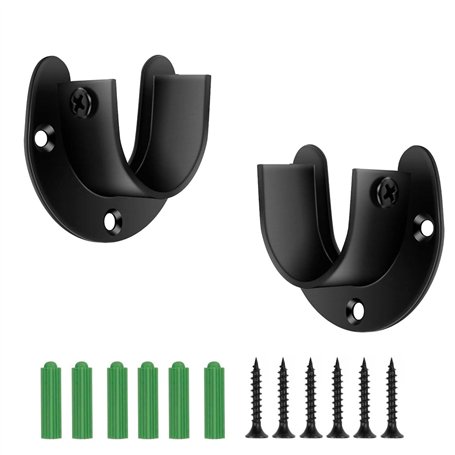 MaoNativey 2 Pièces Supports pour Tringles à Rideaux 32 mm