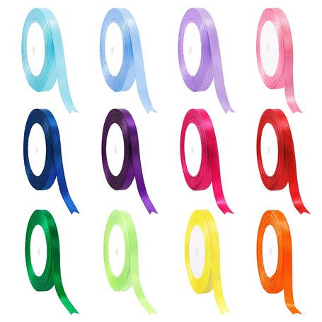 SYEYCW 12 Rouleaux Ruban Satin
