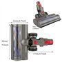 Tête de Nettoyage à Entraînement Direct Acessoire de Brosse Turbo avec Dégagement Rapide pour Dyson V7 V8 V10 V11 V15 Aspirateur