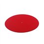 Alnicov Tapis de platine en laine rouge 30 cm - Antistatique - Anti-vibration pour audiophile