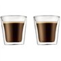 Set 2 verres - BODUM - Canteen - Double paroi - 0.1 l - Transparent