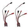 OTOTEC 2pcs 30A Contrôleur de Vitesse électronique Brosse Balayé par ESC Miniature pour Mini Voiture RC
