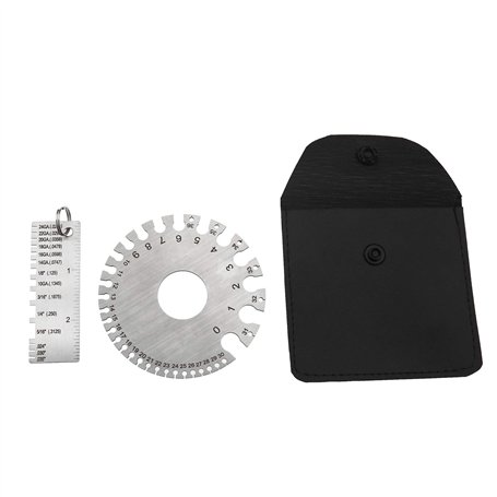 OTOTEC Lot de 2 appareils de mesure standard en acier inoxydable AWG et SA