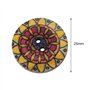 100 Pièces 25mm Boutons en Bois Vintage à Motifs Mixtes avec 2 Trous pour Bricolage Couture A