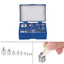 Kit de Poids de Calibrage en Acier pour Balance Numérique Échelle Labo 17pcs 10mg-100g Poids de Balance Préc