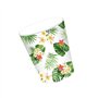 PRETYZOOM Lot De 16 Gobelets En Papier Jetables Avec Motif Tropical - Feuilles De Palmier Et Fleurs D'Hibiscus - IdéAl Pour FêTe