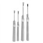 4 pcs Trancheuse en Cuir Outil de Sculpture en Cuir en Acier Inoxydable U/V Type Outil Kit pour Cuir Creuser Bricolage à La Main