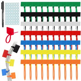 Lot de 300 serre-câbles colorés - Organisateur de câbles - Étiquetage - 150 mm x 3 mm - Réglables - Résistants aux UV - Multicol Lot de 300 serre-câbles colorés - Organisateur de câbles - Étiquetage - 150 mm x 3 mm - Réglables - Résistants aux UV - Multicol