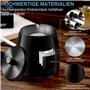 Cendrier Extérieur (10 * 9 * 10cm) - Coupe-Vent Cendrier avec Couvercle, Inoxydable Cendrier Anti Odeur, Grande Cendrier Portabl