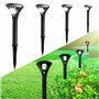 Lampe Solaire Extérieur Jardin Lumière Solaire Exterieur Étanche IP65 Eclairage Spot Solaire Exterieur LED Sécurité Sans Fil Fon