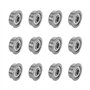 Ruimou Lot de 12 roulements à billes à bride profonde F624zz (4 mm x 13 mm x 5 mm) pour imprimante 3D