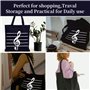 Sacs D'éPicerie RéUtilisables à Motif de Musique, Sac en Toile pour Note de Musique, Sac en Toile Noire, Sac à Musique, Sac à Ba