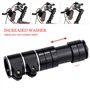 Rlongtou Guidon de vélo surélevé de guidon de vélo VTT avec clés hexagonales pour fourche de 28,6 mm, alliage d'aluminium, noir