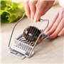 Coupeur d'oeufs pour les oeufs durs, coupeur d'oeufs multifonctionnel en fil d'acier inoxydable, utilitaire de cuisine, pain d'o