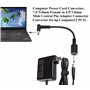 AAOTOKK 90 Degrés DC 7,4mmx5,0mm Femelle à 4,5mmx3mm Mâle d'alimentation Ordinateur Portable Câble Connecteur Charge Câble pour