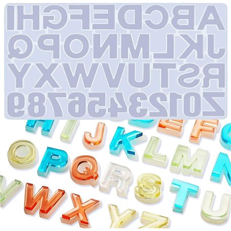 Moule en silicone alphabet
