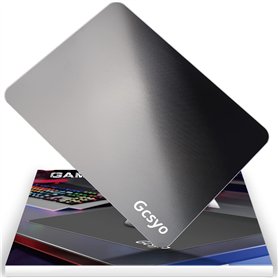 Tapis de Souris Gaming Matériau en Verre Speed Gaming Noir 350 x 260 mm Tapis de Souris Ultra Mince Améliore la Précision et la