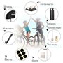 Linlook - Kit de Réparation de Sacoche de Vélo et Outils Multifonctions 16 en 1, Pompe, Démonte-Pneu, Pneus Sans Colle