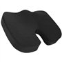Amazon Basics Rectangulaire Coussin d’assise en mousse à mémoire de forme pour siège de bureau, 45 x 35.8 x 7.1 cm, Noir