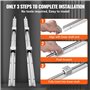 VEVOR SBR16UU Lot de 2 guides linéaires SBR16-800 mm en acier au carbone en aluminium avec 4 blocs de glissement SBR16UU Rouleme