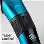 BaByliss Tondeuse à cheveux numérique japonaise en acier, sans fil/filaire, 45 longueurs de coupe, écran LED, bleu
