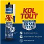 Colle de fixation et d'étanchéité - CYANOLIT - Total tech - Blanc - Cartouche 290 ml - Multi-matériaux - Étanche et flexible