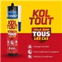 Colle de fixation et d'étanchéité - CYANOLIT - Blanc - Cartouche 290 ml - Polyvalente - Résistant et flexible