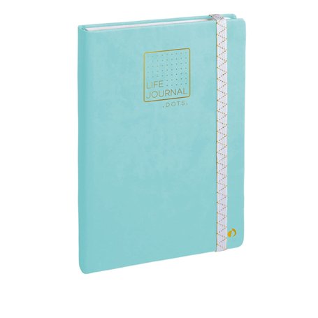 Quo Vadis - Collection : Life Journal - CARNET DE NOTES A POINTS (DOTS) Type Bullet Journal - Fermeture élastique - Rabat - Papi
