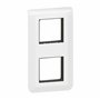 Legrand - Plaque Mosaic avec support pour 2 x 2 modules montage vertical - blanc
